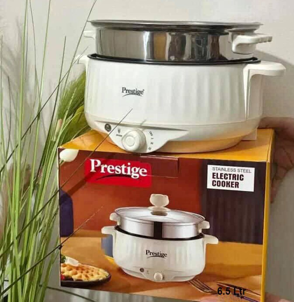 Electric cooking pot stainless steel 6.5L 1200w