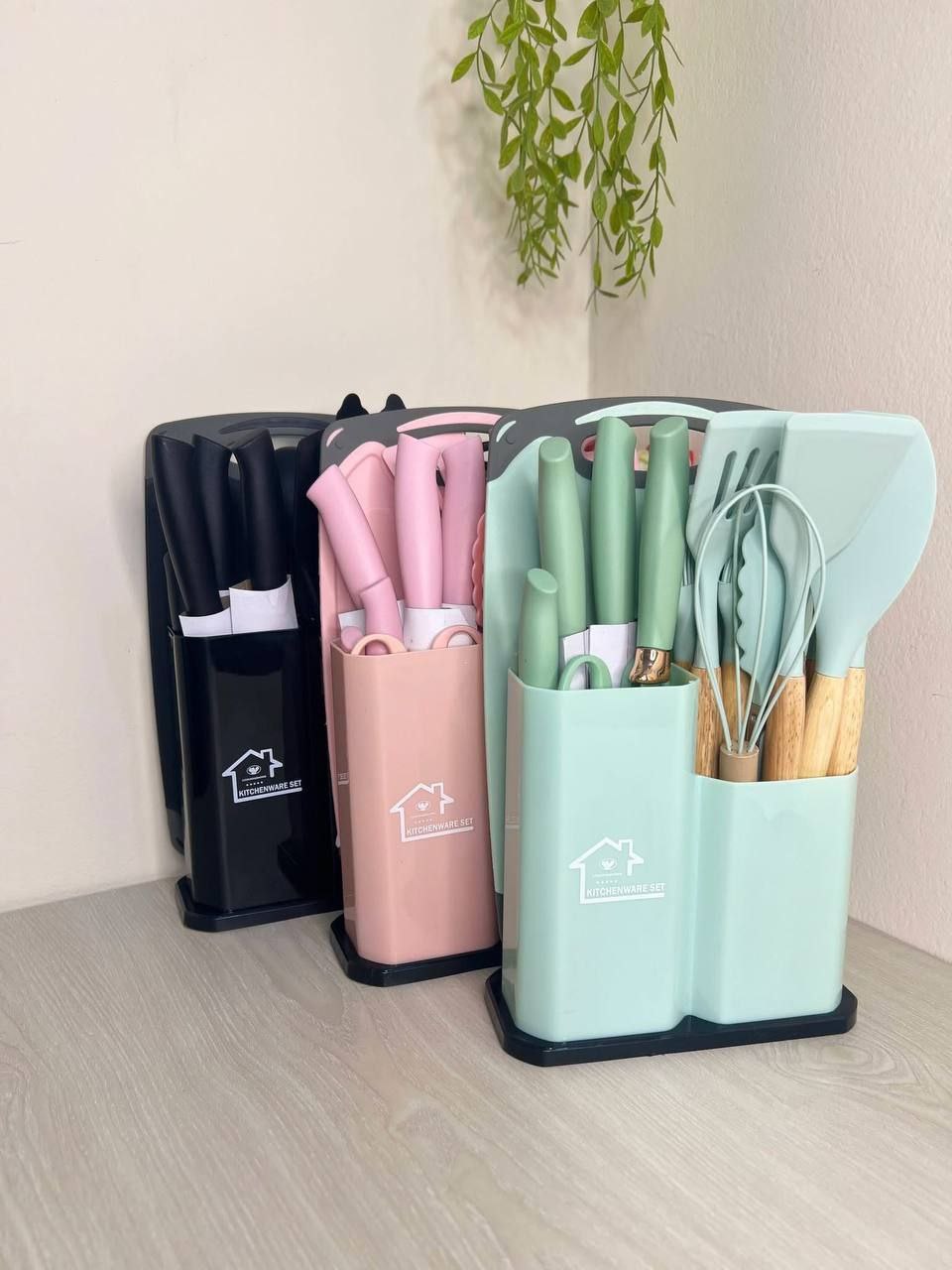 19-IN-1 PIECES SILICONE KITCHEN UTENSILS SET