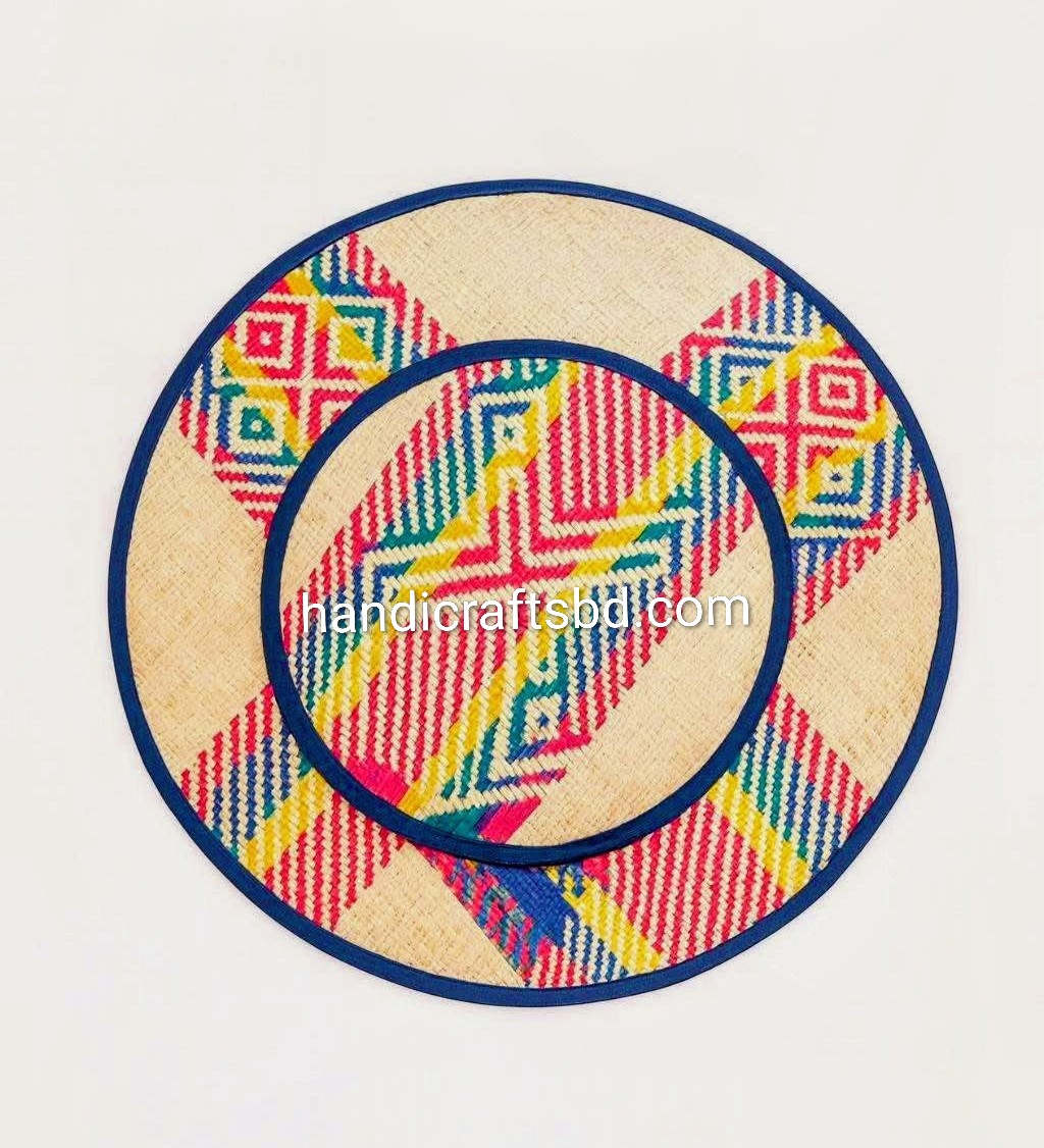 Shital Pati Table Mats – Set of 6 (13 Inch) | Handmade, Elegant & Durable