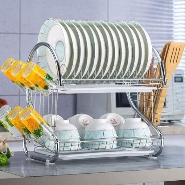 2 layer dish drainer rack