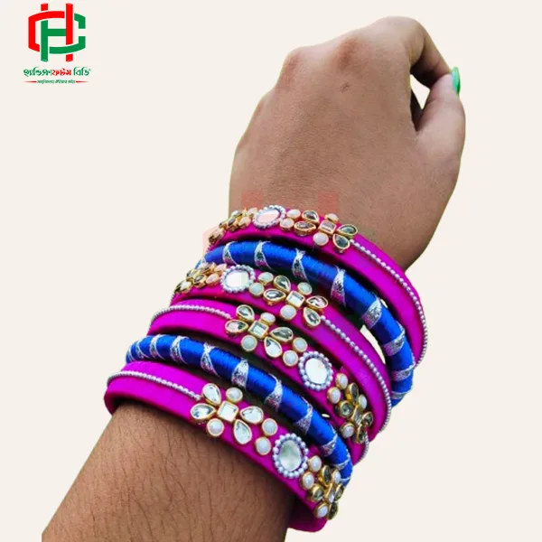 কাস্টমাইজড সুতোর চুড়ি | Traditional Handmade Bangles BD - Image 2