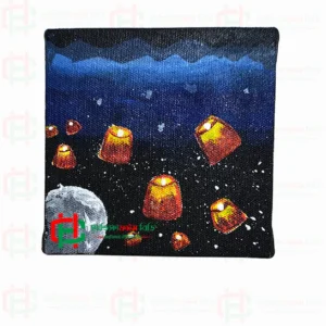 Acrylic Canvas Painting-5 Acrylic Canvas Painting Handmade Wall Art 5 x 5 inches