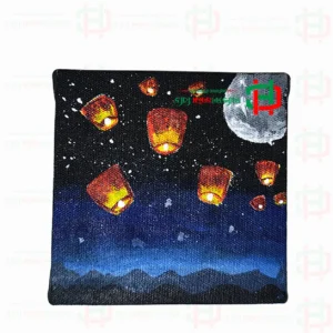 Acrylic Canvas Painting-5 Acrylic Canvas Painting Handmade Wall Art 5 x 5 inches