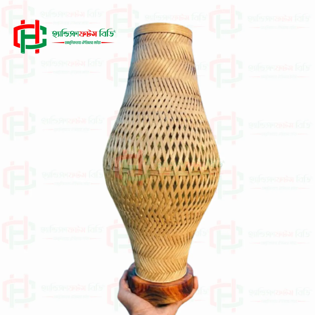 Handmade Bamboo KolshiGlow Table Lamp