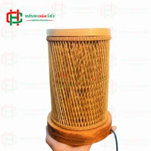Double Shade Handmade Bamboo Table Lamp