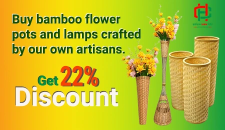 Bamboo-flower pot